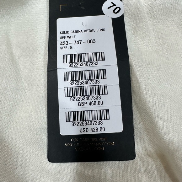 Vix Paula Hermanny Chic One-Shoulder White Linen Dress - Picture 9 of 10